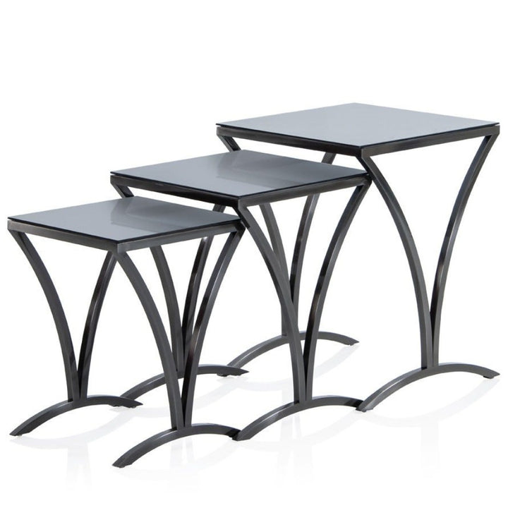 Copex Set Of three Nest Tables  Grey