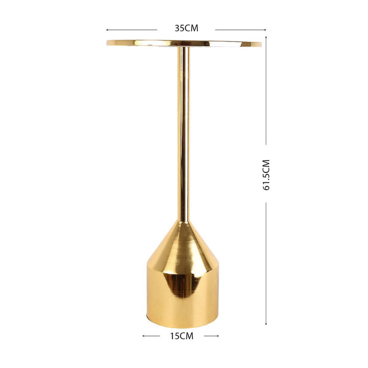 طاولة جانبية ستيلو قطر 35 سم - ذهبي