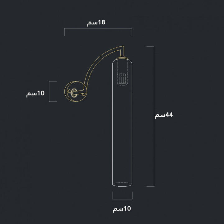 ابليك راقي نوت قاعدة ذهبي قزاز رمادي