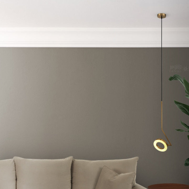 Modern Golden pendant Lighting in a circle