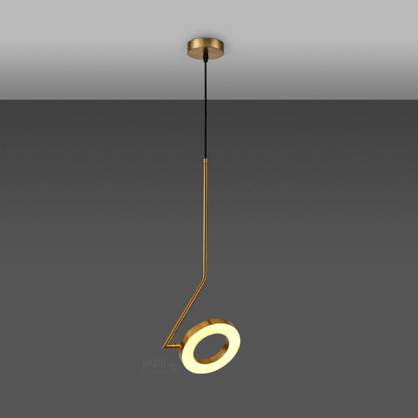 Modern Golden pendant Lighting in a circle