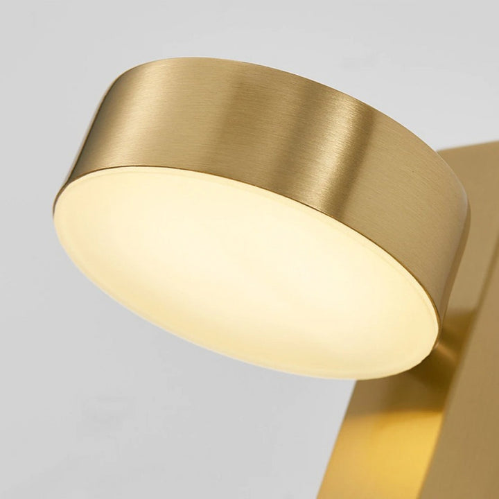 wall Lighting Modern in golden color with dimmer switch