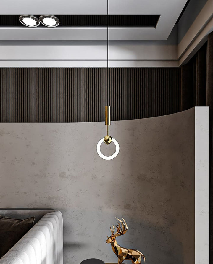 Modern golden Pendant Lighting circle shape