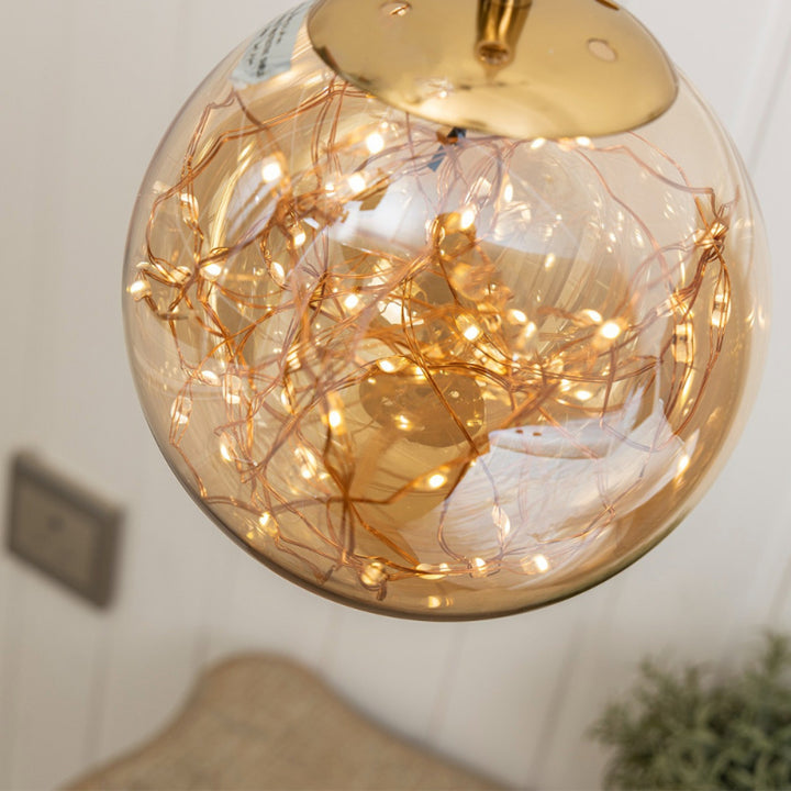 Golden single pendant Lighting with LED Lighting spots