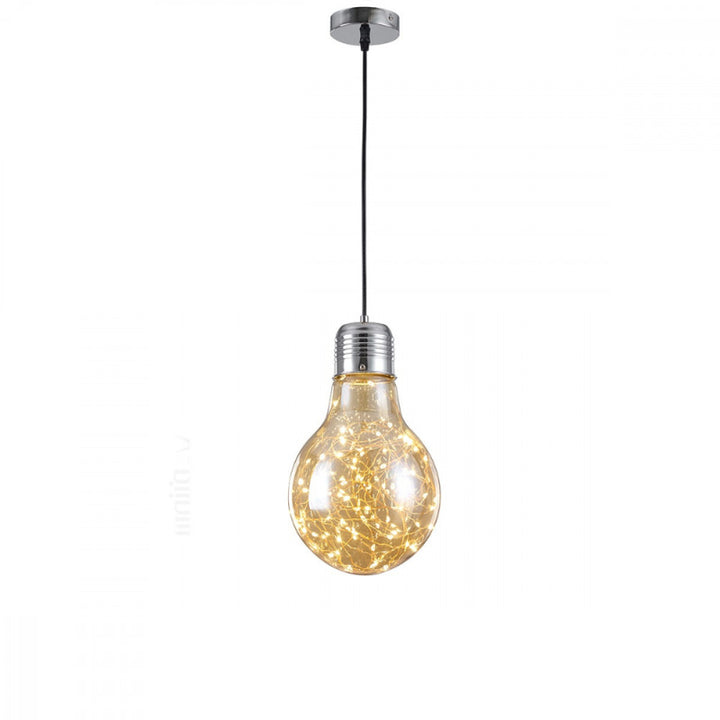 Lampshaped Amber glass Pendant Lighting