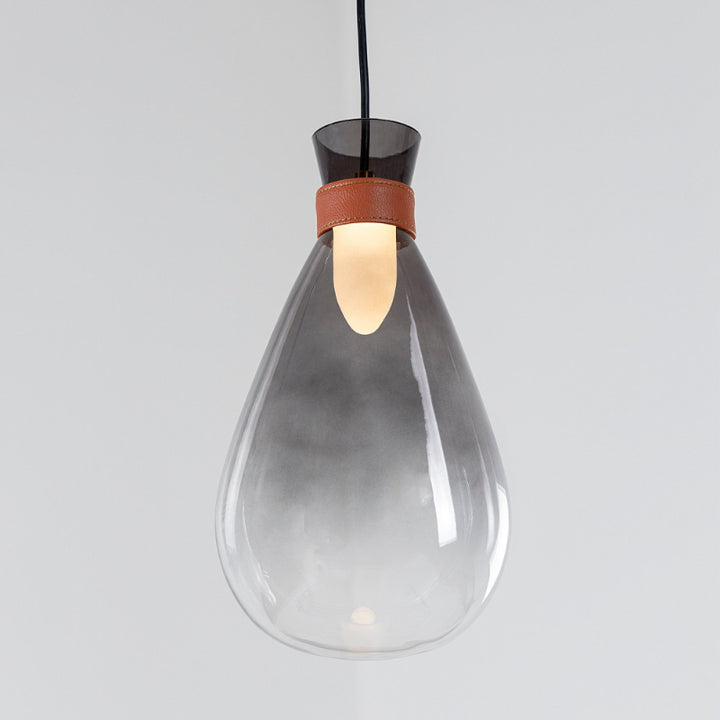 Elegant Water Drop Shaped Pendant Lighting in gray color