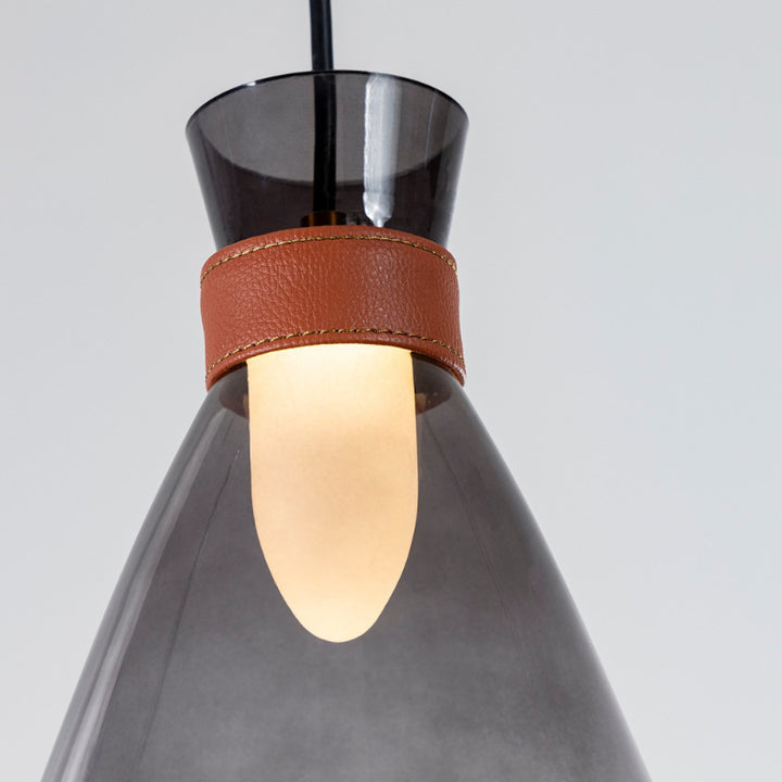 Elegant Water Drop Shaped Pendant Lighting in gray color