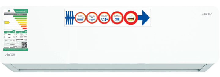 مكيف أركيتيك سبليت 24000 وحدة حار وبارد - ابيض